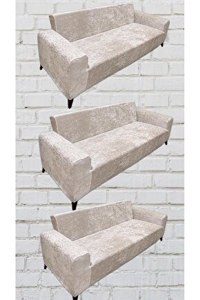 333 Parlak Kadife Giydirme Koltuk Örtüsü(NATÜREL)