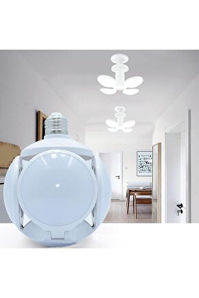 30 Watt, Gün Işığı Renkli Katlanır Led Ampul, Enerji Tasarruflu, 3000 Kelvin Dekoratif Led Ampul