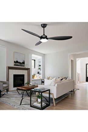 40 Watt, 3 Işık Modlu, 6 Kademeli, Kumandalı, Çok Şık ve Kaliteli Tavan Vantilatörü Ledli Vantilatör