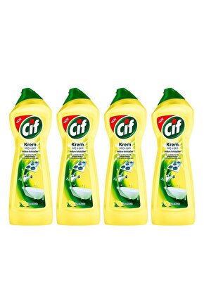CİF KREM LİMON KOKULU 750 ML - 4LÜ PAKET
