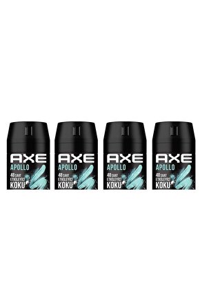 Erkek Deodorant Sprey Apollo 150 ml 8690637981531 (4 Adet)