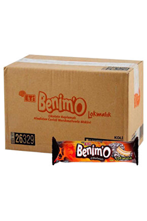 Benimo Çikolata Kaplamalı Hindistan Cevizli Marshmallowlu Bisküvi 80 GR * 18 Adet
