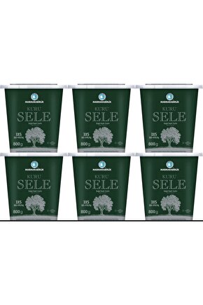 Doğal Kuru Sele Siyah Zeytin 800 gr X 6 Adet