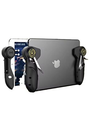 iPad Tablet için 2 Adet Oyun Joystick Tetik Kolu 6 Parmak L1R1 Pubg Mobile Ateş Tetiği Kolu Memo