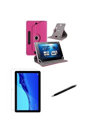 Huawei MatePad T10S 10 Standlı Tablet Kılıfı+Nano Kırılmaz Ekran Koruyucu+Dokunmatik Kalem