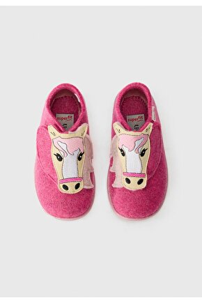 Happy Octi Pembe Çocuk Keçe Panduf