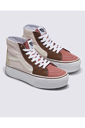Kadın Pembe Sk8 Hi Tapered Stackform Earthy Blocking Multi Color Sneaker