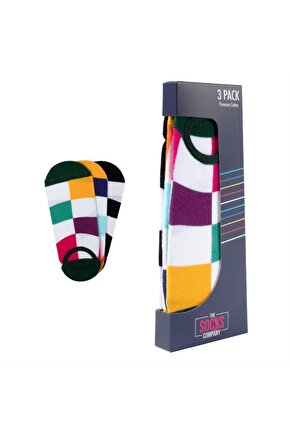 3 Çift Desenli Kadın Babet Çorap