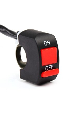 Motosiklet Sis Farı Aç Kapa Düğmesi  Butonu  Kırmızı