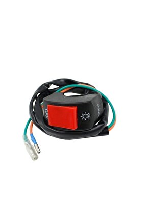 Motosiklet Sis Farı Aç Kapa Düğmesi  Butonu  Kırmızı