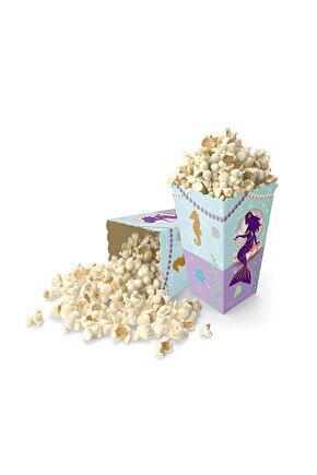 Mini Party Store Mısır Kutusu Deniz Kızı 8 Li