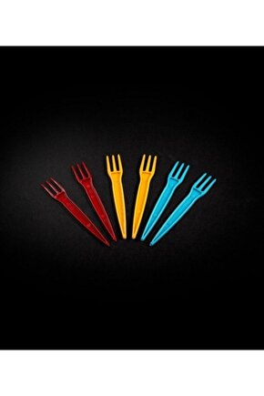 Fyd Cips Çatalı Luks Plastik 1000 Adet Renkli LOG INVEST 969213