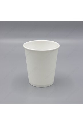 8 Oz Beyaz Karton Bardak 100 Lü Sıcak Bardak