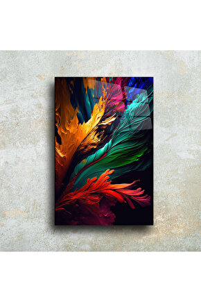 Karışık Desenler Cam Tablo Duvar Dekoru 15