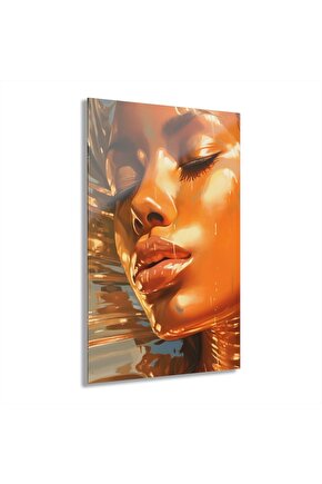 Kadın Model Cam Tablo Duvar Dekoru 24