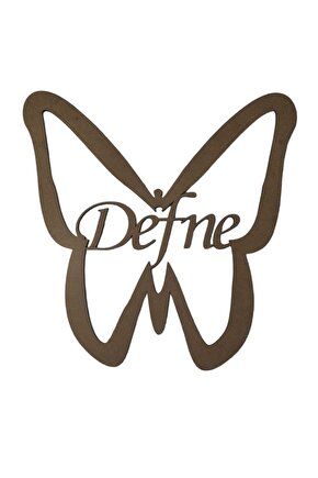 Kelebek Figürlü 3 Mm Ham Mdf Isimli Kasnak 35 Cm