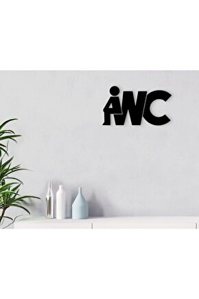 Wc Tasarımlı Ahşap Duvar Yazısı 30*40