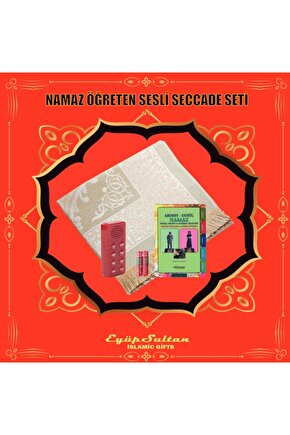 NAMAZ ÖĞRETEN SESLİ SECCADE (KIRMIZI NAMAZ ÖĞRETEN CİHAZ NAMAZ HOCASI KİTABI VE PİL HEDİYE)