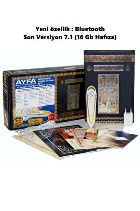 V 7.1 Kuran Okuyan Kalem Hediyeli Orta Boy (17*24) Kuranı Kerim