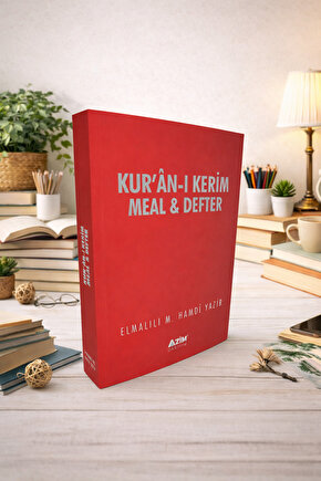 Kur’an-ı Kerim Meal Defter (SAYFASINA GÖRE DÜZENLENMİŞTİR) M. Hamdi Yazır - Ivory Kağıt