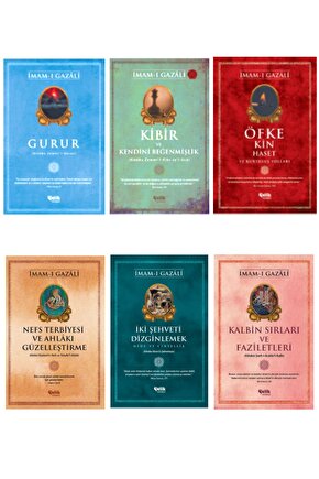 Imam-ı Gazali Iki Şehvet Dizginlemek-nefs Terbiyesi-kibir-kalbin Sırları-öfke Ve Kin 6lı Set