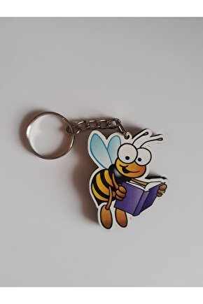 Ahşap Çift Yönlü Anahtarlık Okuyan Arı