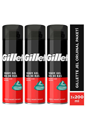 Tıraş Jeli Orijinal Koku 200ml x 3