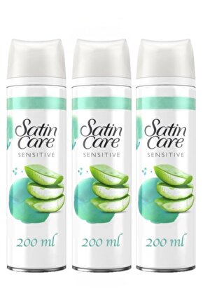 Satin Care Tıraş Jeli Hassas 200ml X3 Adet
