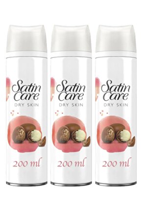 Satin Care Tıraş Jeli Kuru Ciltler 200ml X3 Adet