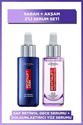 Revitalift Filler %1.5 Saf Hyaluronik Asit Kırışıklık Karşıtı Serum + Saf Retinol Gece Serumu