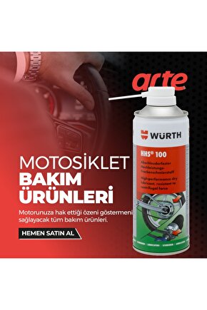 HHS Drylube (HHS 100) Motorsiklet Zincir Yağı Sprey 400 Ml