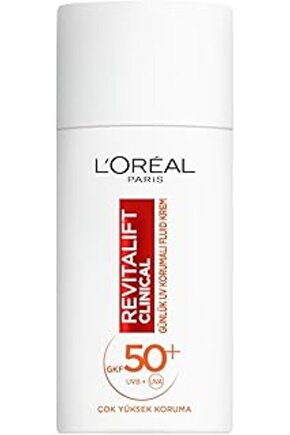 L’Oréal Paris Revitalift Clinical Spf 50+ Günlük Yüksek Uv Korumalı Yüz Güneş Kremi 50 Ml