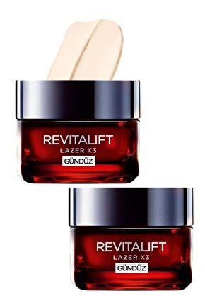 Loreal Revitalift Lazer X3 Gündüz Bakım Kremi 15 ml x 2
