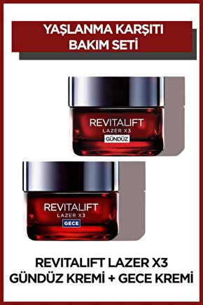 L’Oréal Paris Revitalift Gündüz + Gece Kremi Lazer x3