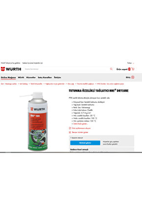Hhs Drylube Kuru Zincir Yağlayıcı 400 Ml. Made In Germany