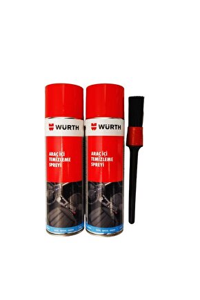Araç Içi Temizleme Köpüğü 2 Adet 500 ml 500 ml Ve Detaylı Temizlik Fırçası