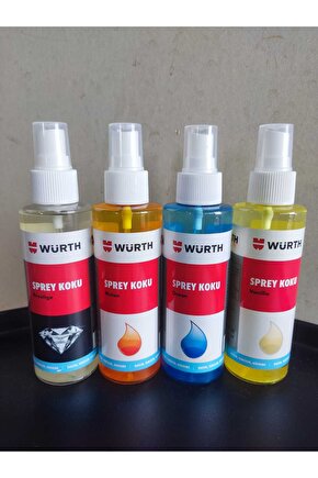 WÜRTH OCEAN+MELON+PRESTİGE+VANILLA ARAÇ OTO ARABA KOKUSU 150ML X 4 ADET