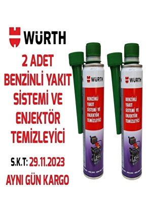 2 Adet Benzinli Yakıt Sistemi Ve Enjektör Temizleyici 300 Ml*2 Adet