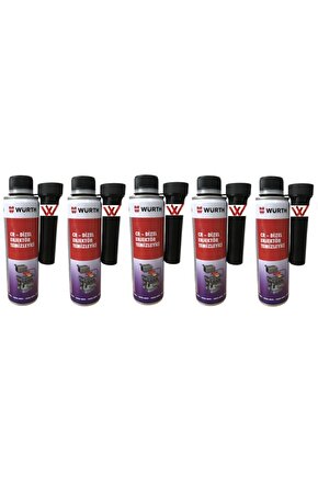 Würth Yeni Nesil Enjektör Temizleyici Dizel Performans Iyileştirici 300ml 5 Adet