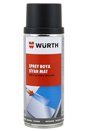 Mat Siyah 650 Derece Isıya Dayanıklı Eksoz Ve Soba Boyası