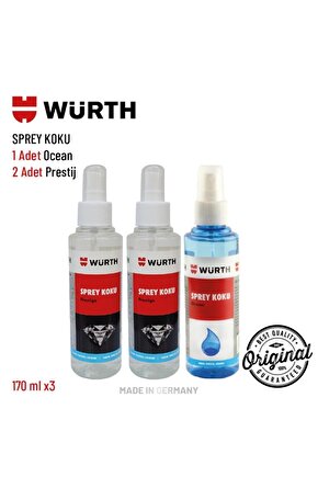 3lü Sprey Koku Setleri (2 Adet Prestij + Ocean) 150ML X 3
