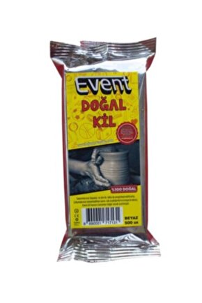 500gr Seramik Hamuru Beyaz Kil Çömlek Heykel Model Eğitici Çamur