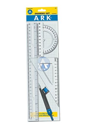 Ekomomik Cetvel Takimi Çizim Seti (4 PARÇA) 1 Adet
