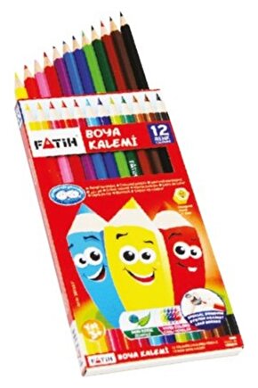 12 Li Uzun Kuru Boya Kalemi