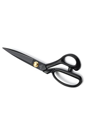 Siyah Saplı Paslanmaz Çelik Somunlu 11ınç(28cm) Terzi Makası