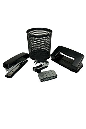 Ofis Seti - Zımba Makinası - Delgeç 10 Syf - Zımba Teli - Tel Sökücü - Kalemlik