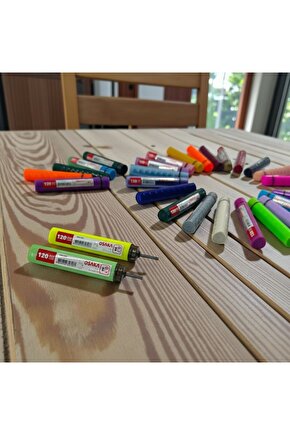 2B 60 mm 0.7 Kalem Ucu 120 li 1 Adet Tüp Ana Renkler Oku-420