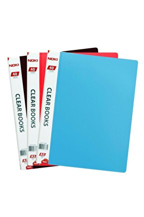 A5 Sunum Dosyası PP 40 Yaprak - Karışık Renk (64140-A5)