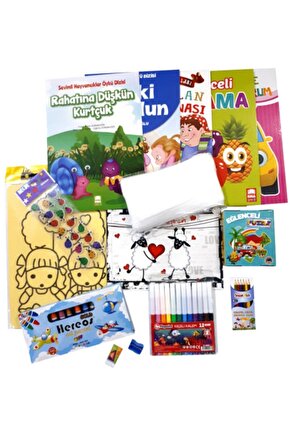 Çocuk Boyama - Okuma Ve Etkinlik Hediye Seti