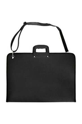 Proje Çantası 35-50 Cm Boyutunda Siyah Resim Çantası Askılı